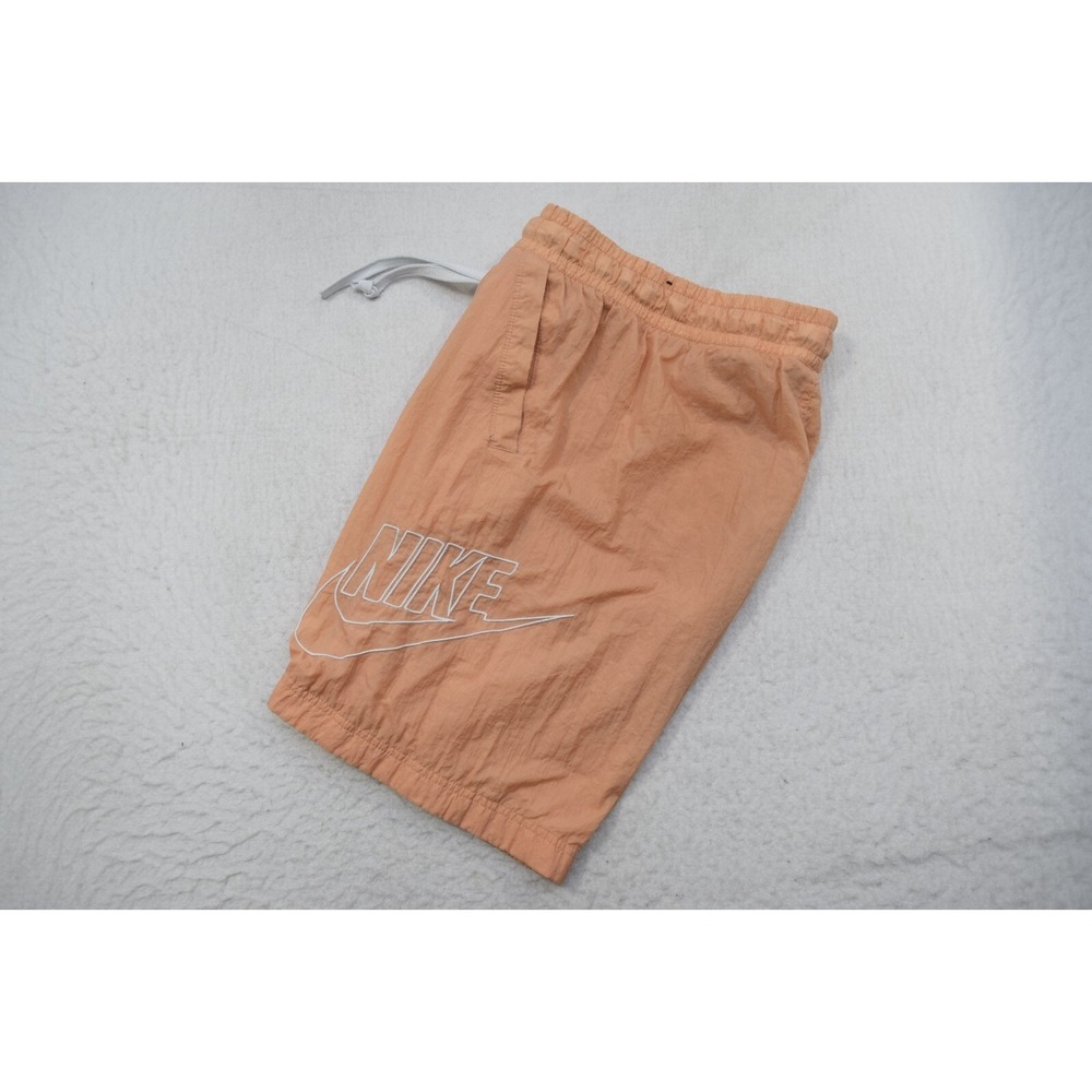 Nike Swim Trunks Peach 100% Nylon Performance W/ Pockets Mens Size Small x 10"